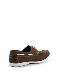 Коричневые кожаные топсайдеры от Beverley Box