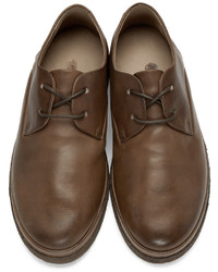 Коричневые кожаные туфли дерби от Marsèll