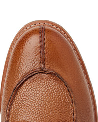 Коричневые кожаные туфли дерби от Grenson