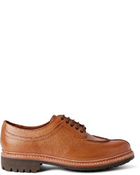 Коричневые кожаные туфли дерби от Grenson