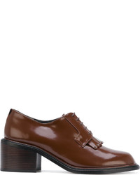 Женские коричневые кожаные туфли на шнуровке от Robert Clergerie