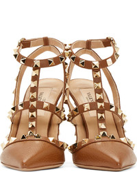 Коричневые кожаные туфли от Valentino