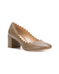 Коричневые кожаные туфли от Chloé