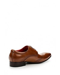 Мужские коричневые кожаные туфли от Paolo Vandini