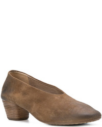 Коричневые кожаные туфли от Marsèll