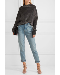 Коричневые кожаные туфли от Valentino