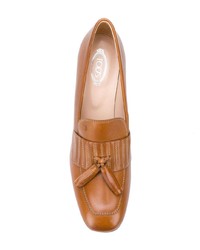 Коричневые кожаные туфли от Tod's