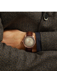 Мужские коричневые кожаные часы от Montblanc