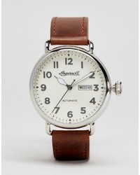 Мужские коричневые кожаные часы от Ingersoll