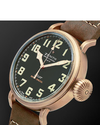 Мужские коричневые кожаные часы от Zenith