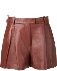 Женские коричневые кожаные шорты от 3.1 Phillip Lim