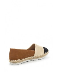 Женские коричневые кожаные эспадрильи от Jolyvia