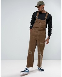 Мужские коричневые комбинезон от Asos