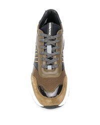 Мужские коричневые кроссовки от DSQUARED2