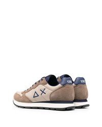 Мужские коричневые кроссовки от Sun 68