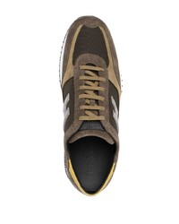 Мужские коричневые кроссовки от Hogan