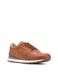 Мужские коричневые кроссовки от Brunello Cucinelli