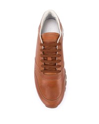 Мужские коричневые кроссовки от Brunello Cucinelli