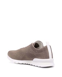 Мужские коричневые кроссовки от Kiton