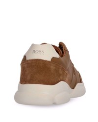Мужские коричневые кроссовки от BOSS