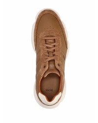 Мужские коричневые кроссовки от BOSS