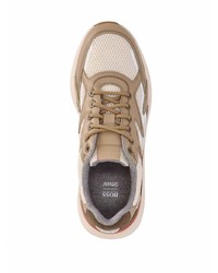 Мужские коричневые кроссовки от BOSS