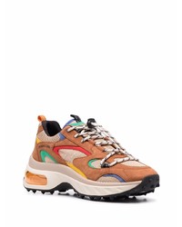 Мужские коричневые кроссовки от DSQUARED2