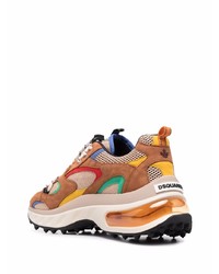 Мужские коричневые кроссовки от DSQUARED2