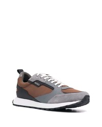 Мужские коричневые кроссовки от BOSS