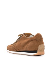 Мужские коричневые кроссовки от Santoni