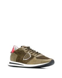 Мужские коричневые кроссовки от Philippe Model Paris