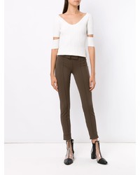 Коричневые леггинсы от Gloria Coelho