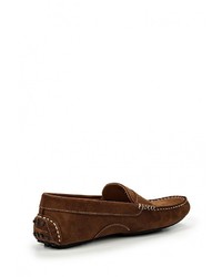 Мужские коричневые мокасины от Loake
