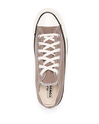 Мужские коричневые низкие кеды из плотной ткани от Converse