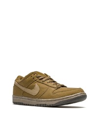 Мужские коричневые низкие кеды из плотной ткани от Nike