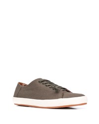 Мужские коричневые низкие кеды из плотной ткани от Camper