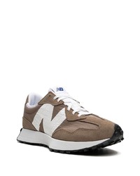 Мужские коричневые низкие кеды от New Balance