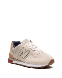 Мужские коричневые низкие кеды от New Balance