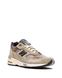 Мужские коричневые низкие кеды от New Balance