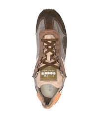 Мужские коричневые низкие кеды от Diadora