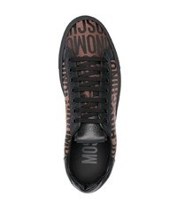 Мужские коричневые низкие кеды от Moschino