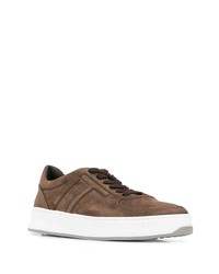 Мужские коричневые низкие кеды от Tod's