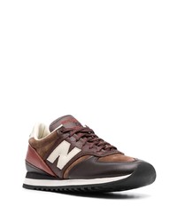 Мужские коричневые низкие кеды от New Balance