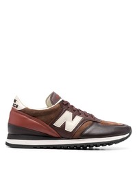 Мужские коричневые низкие кеды от New Balance