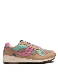 Мужские коричневые низкие кеды от Saucony