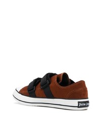 Мужские коричневые низкие кеды от Palm Angels