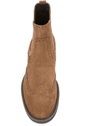 Мужские коричневые резиновые ботинки от Tod's