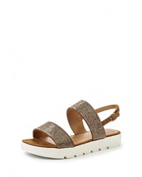 Коричневые сандалии на плоской подошве от Aldo