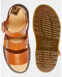 Мужские коричневые сандалии от Dr. Martens