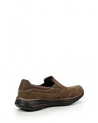 Мужские коричневые слипоны от Skechers